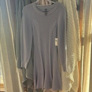 Elegant Lavender Knit Dress